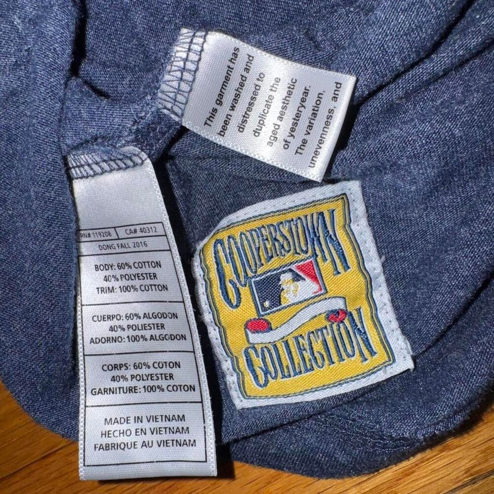 Mitchell and Ness Men's Navy and Gray Boston Red Sox Hoodie Henley MLB Small - Picture 5 of 5
